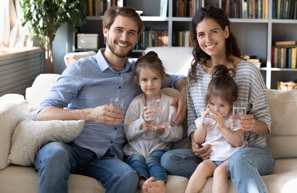 water-conscious family